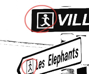 おフランスのピクトさん 標識