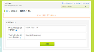 DNS トラブル 設定 Seesaa 独自ドメイン マッピング