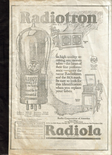 謎冊子 Radiotron Radiola 製本テープ