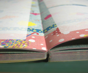 製本 ノド 版面設計 SCRAP&RECORDING DIARY 家計簿 綴じ