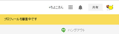google+ プロフィール 規約違反 審査中