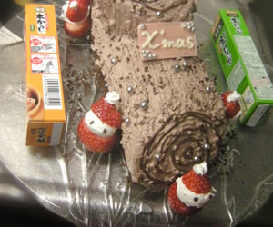 クリスマス サンタ 生クリーム いちご かわいい