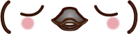 バレンタイン素材 チョコペン顔文字