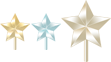 フリー素材　イラスト　クリスマスツリーデコレーション　ベツレヘムの星　サンプル